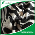12 years China manufacturer zebra print fabric velour fabric for toys